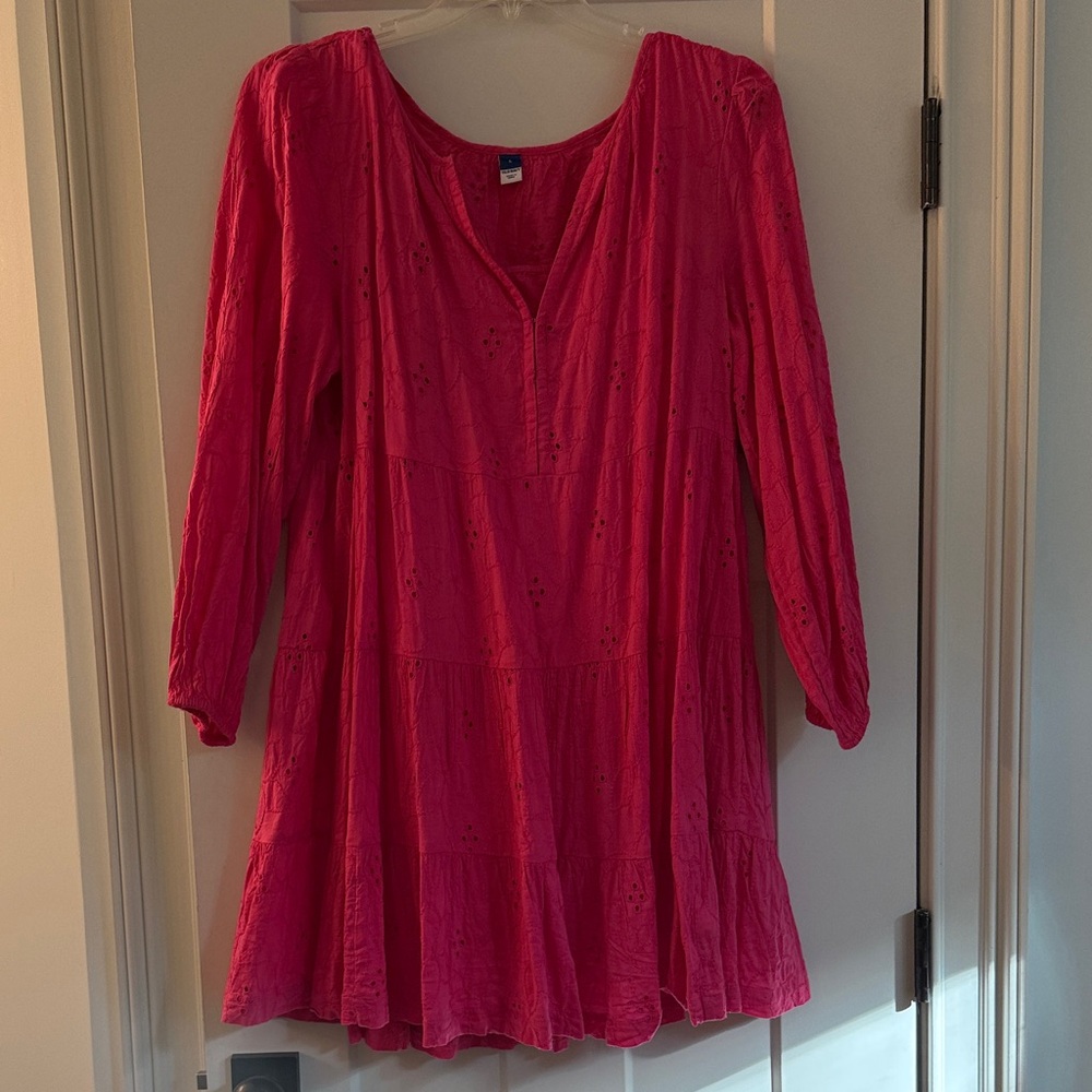 Old Navy Pink Embroidered Top